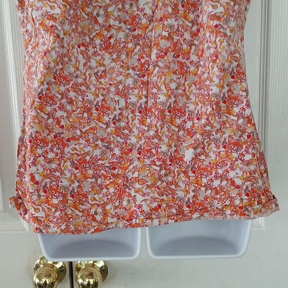 Ann Taylor Loft Factory printed short sleeve casual top Sz XL EUC - Picture 5 of 7